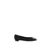 Ballerina's met juweeldetail Manolo Blahnik , Black , Dames