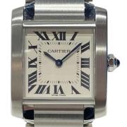 Pre-owned Stainless Steel watches Cartier Vintage , Gray , Dames