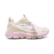 Beige Sneakers met Arrows Motif Off White , Beige , Dames