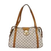 Pre-owned Canvas louis-vuitton-bags Louis Vuitton Vintage , White , Da...