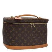 Pre-owned Canvas handbags Louis Vuitton Vintage , Brown , Dames