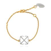 Armband met logo Off White , Yellow , Dames