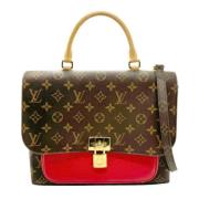 Pre-owned Canvas handbags Louis Vuitton Vintage , Brown , Dames