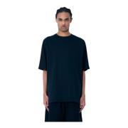 Logo Print Crewneck Korte Mouw T-shirt Y-3 , Black , Heren