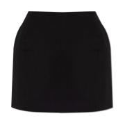 Wollen rok Balenciaga , Black , Dames