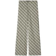 Vintage Check Koordkatoenen Broek Burberry , Multicolor , Dames