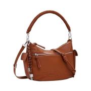 Middelgrote Dames Handtas Collectie Desigual , Brown , Dames