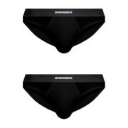 Twee-pack slips Dsquared2 , Black , Heren