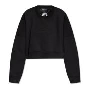 Sweatshirt met logo Dsquared2 , Black , Dames