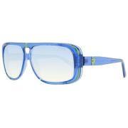 Blauwe Aviator Zonnebril Guess , Blue , Heren