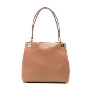 Bruine Logo Tote Tas Michael Kors , Beige , Dames