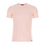 Pastelroze Katoenmix T-shirt Tom Ford , Pink , Heren