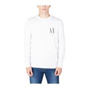 Witte Katoenen T-shirt Herfst/Winter Collectie Armani Exchange , White...