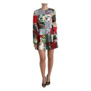 Bloemen Jacquard Mini Shift Jurk Dolce & Gabbana , Multicolor , Dames