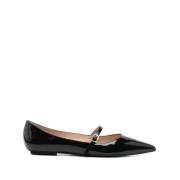 Zwarte platte schoenen Elegant stijl Stuart Weitzman , Black , Dames