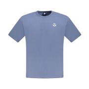 Blauw Katoen Crew Neck T-Shirt North Sails , Blue , Heren