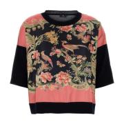 Midnight Blue Wool Sweater Etro , Multicolor , Dames