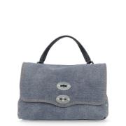 Denim Blue Genova Schoudertas Zanellato , Blue , Dames