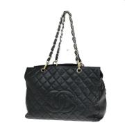 Pre-owned Leather chanel-bags Chanel Vintage , Black , Dames