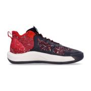 Kern Basketbalschoen Zwart/Rood/Wit Adidas , Multicolor , Heren