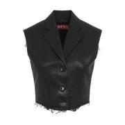 Zwart G-Baryt Vest Diesel , Black , Dames