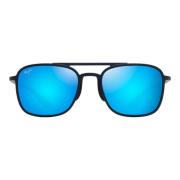 Matte Blue Pilot Zonnebril Maui Jim , Black , Unisex