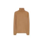 Tijdloze Turtleneck Trui Max Mara , Beige , Dames