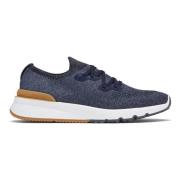 Donkerblauwe Saffier Sneakers Brunello Cucinelli , Blue , Heren