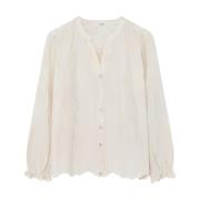 Lange mouw shirt Sofina Model Gustav , White , Dames