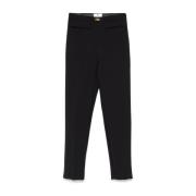 Zwarte Zijrits Korte Broek Elisabetta Franchi , Black , Dames