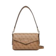 Elegante beige handtas met gouden details Guess , Beige , Dames