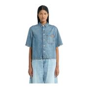 Blauw Herenshirt Haikure , Blue , Dames