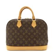 Pre-owned Canvas handbags Louis Vuitton Vintage , Brown , Dames