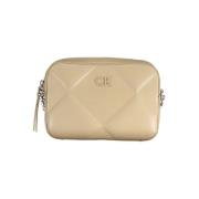 Beige Handtas met Verstelbare Band Calvin Klein , Beige , Dames