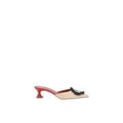 Elegante kralen Raffia Pumps Manolo Blahnik , Multicolor , Dames