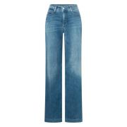 Lichte Denim Wide Leg Jeans MAC , Blue , Dames