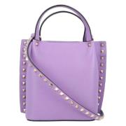 Leather handbags Valentino , Purple , Dames