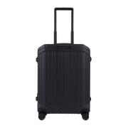 Ultra Slim Cabin Trolley Koffer Piquadro , Black , Heren