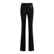 Tiger Tooth Tailored Flared Pants Roberto Cavalli , Black , Dames