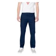 Slim Pants Lente/Zomer Collectie Katoenmix Tommy Jeans , Blue , Heren