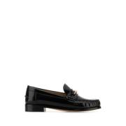 Zwarte leren loafers voor heren Salvatore Ferragamo , Black , Dames