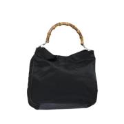 Pre-owned Nylon handbags Gucci Vintage , Black , Dames