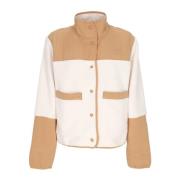 Sherpa Fleece Jas Gardenia Wit/Amandel The North Face , Beige , Dames