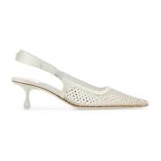 Mesh Embellished Pumps Jimmy Choo , White , Dames