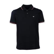 Klassiek Polo Shirt voor Mannen Emporio Armani , Black , Heren