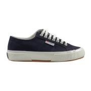 Blauwe Suède Sneakers met Logodetail Superga , Blue , Dames