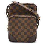 Pre-owned Canvas shoulder-bags Louis Vuitton Vintage , Brown , Dames