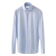 Lichtblauw Oxford Overhemd Lange Mouw Eton , Blue , Heren