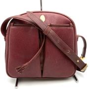 Pre-owned Leather shoulder-bags Cartier Vintage , Red , Dames