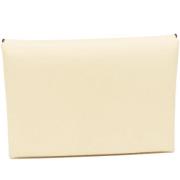 Pre-owned Leather wallets Hermès Vintage , Beige , Dames